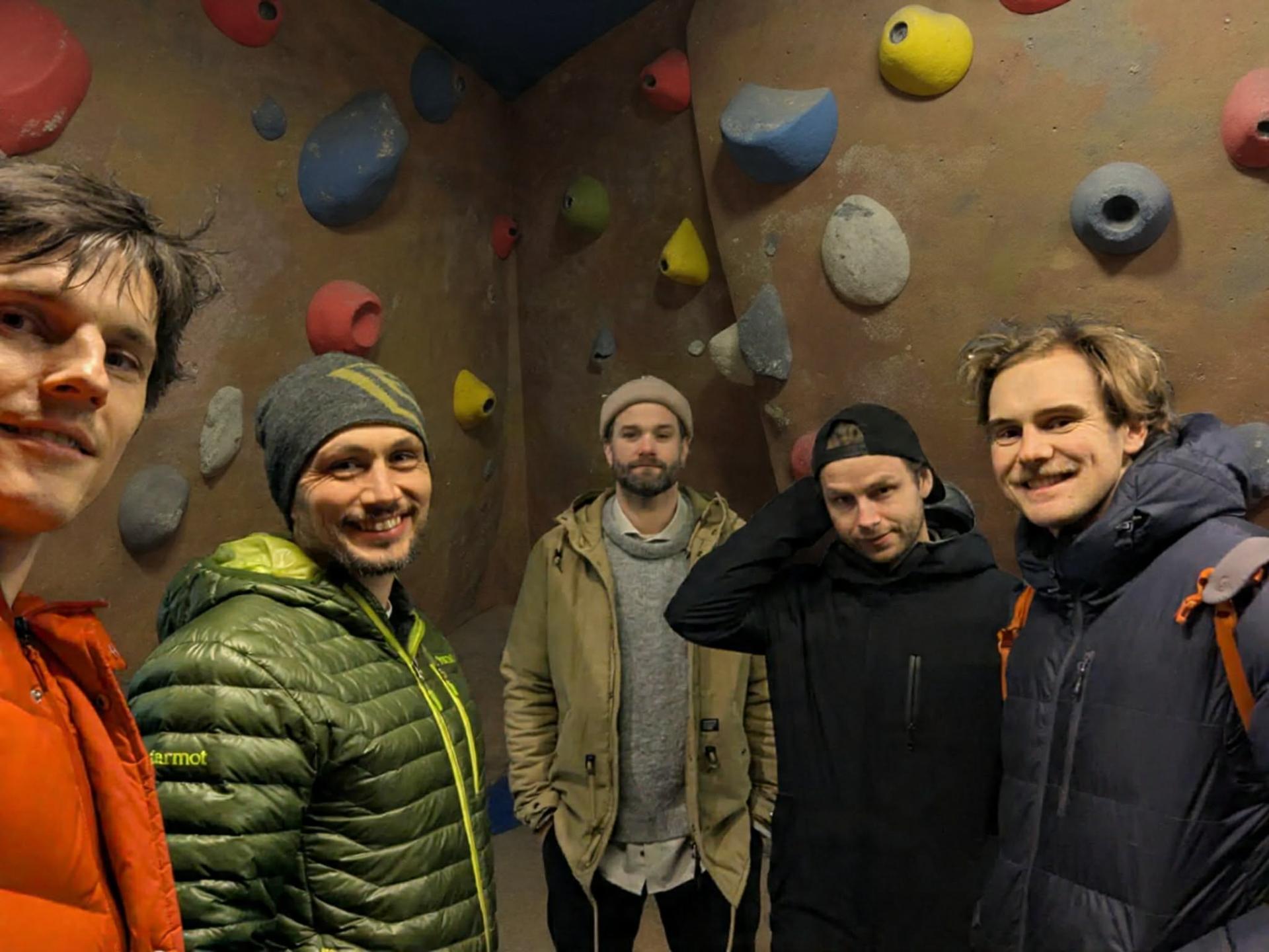 Crew på klatresenteret